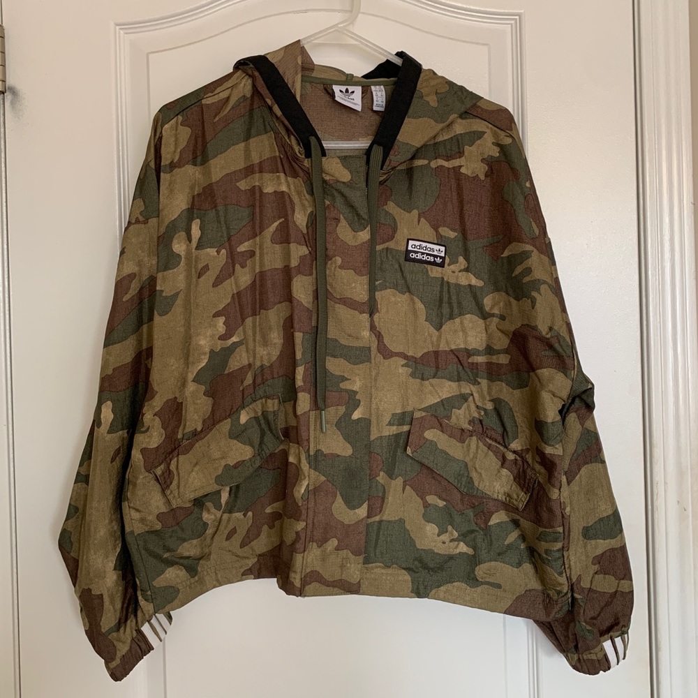 Adidas Camouflage Windbreaker Jacket - womens/unisex